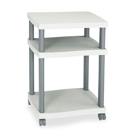 BETTERBEDS Deskside Wave Printer Stand in Gray BE124587